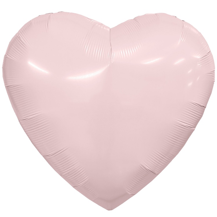 Шар Р Б/РИС СЕРДЦЕ 36" Пастель Пыльная роза