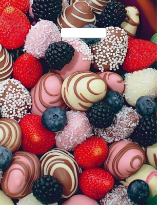 Пакет полиэтиленовый с вырубной ручкой "Сладкий букет" (31х40 см)