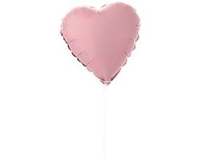 Шар Р Б/РИС СЕРДЦЕ 9" Пыльная роза