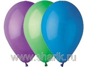 Шар латексный 12" Кристалл ассорти