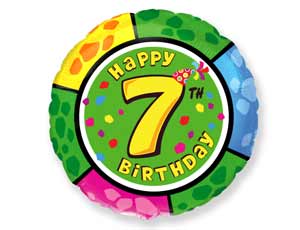 Шар Ф 18" "HB Цифра 7"