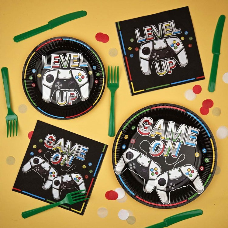 Тарелка бумажная GAME ON 23 см 6 шт