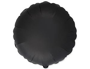 Шар Ф Б/РИС 18" Круг Сатин Black