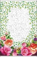 Пакет прозрачный с рисунком "Розы" с металлизированной серебряной стороной (30х50)