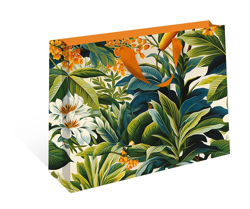 Пакет подарочный СТАНДАРТ ПЛЮС "Экзотические цветы" (ААА+)