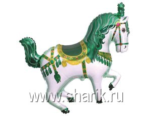 Шар Ф М/ФИГУРА/3 "Лошадь цирковая зеленая"