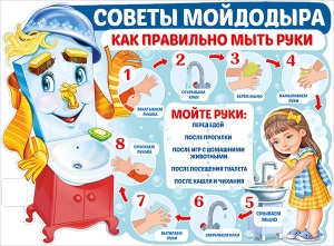 Плакат вырубной "Советы Мойдодыра" Формат А2