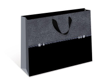 Пакет подарочный СТАНДАРТ ПЛЮС "Черно-серый" (ВВ)