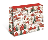 Пакет подарочный бумажный СТАНДАРТ ПЛЮС "Зимний город" (ААА+)