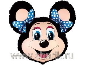 Шар Ф Фигура/7 "Лолли Маус" черная