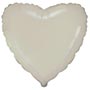 Шар Ф Б/РИС 18" СЕРДЦЕ Сатин Cream