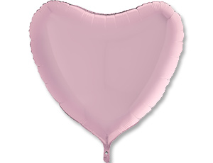 Шар Г Б/РИС СЕРДЦЕ 36" "Пастель Pink"