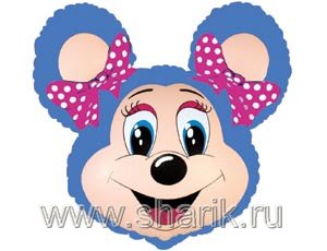 Шар Ф Фигура/7 "Лолли Маус" синяя