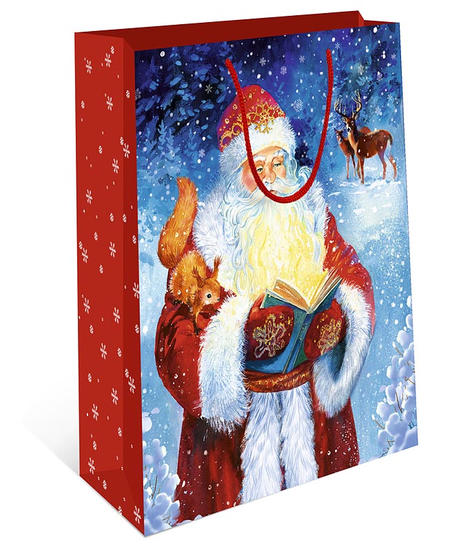 Пакет подарочный новогодний "Дедушка Мороз" (АВ)