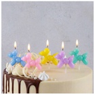 Свечи для торта на пиках Собачки пастель 5 шт