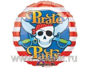 Шар А 18" "Череп пирата"