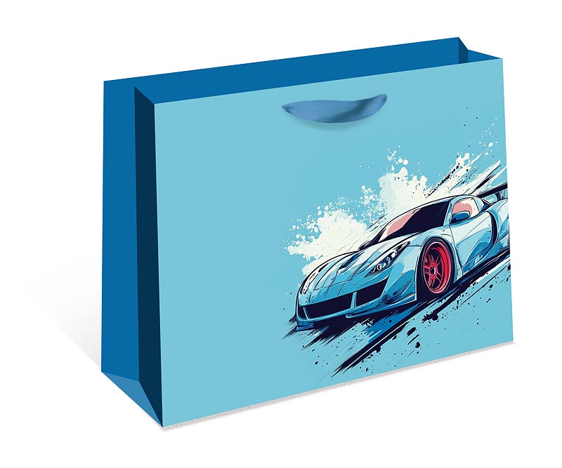 Пакет подарочный СТАНДАРТ ПЛЮС "Машина" (ААА+)