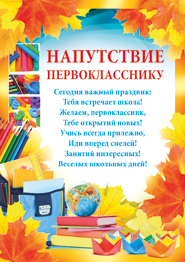 Напутствие первокласснику Формат А4 (остаток 8 штук)