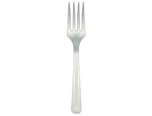Вилка пластмассовая Silver (20 шт)