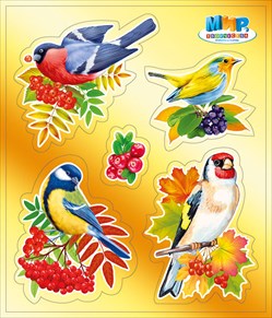 Наклейка декоративная "Птички на ветках"