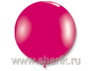 Шар латексный Р 350/064 "Олимпийский" металлик Экстра (тёмно-розовый)