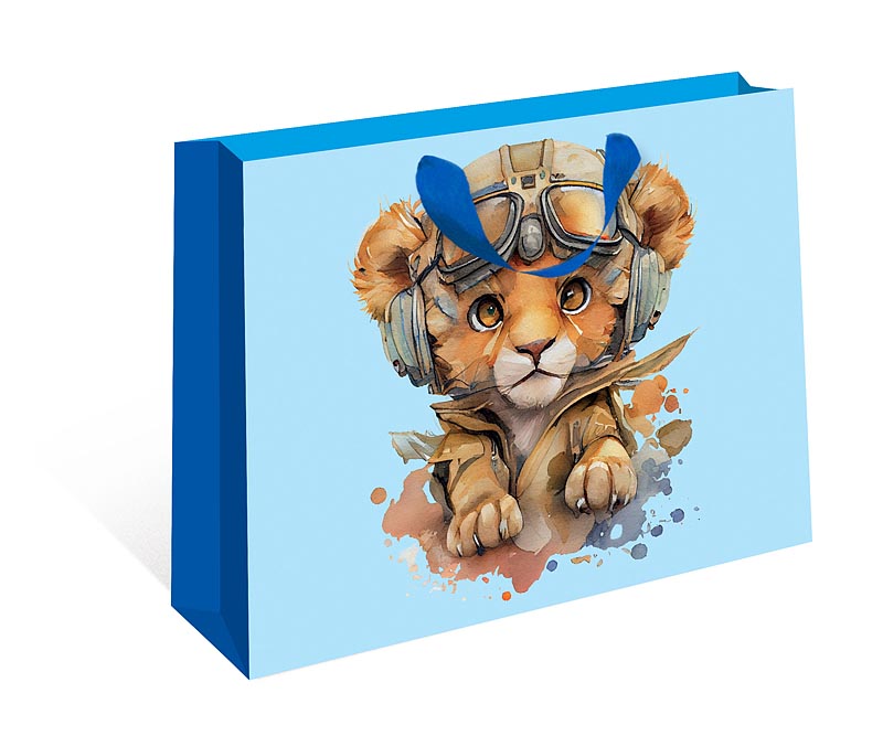 Пакет подарочный СТАНДАРТ ПЛЮС "Львёнок" (ААА)