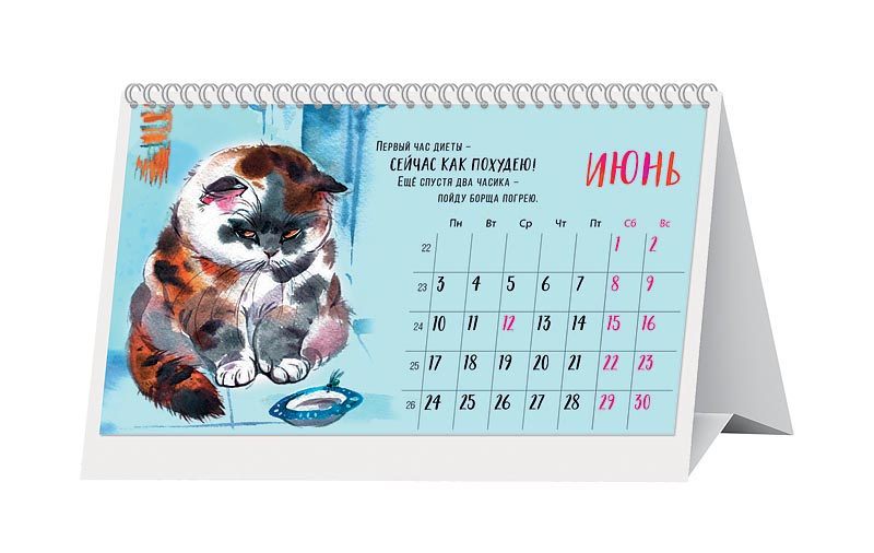 Календарь-домик перекидной настольный "Календарь кошачьих мыслей" (Арт и Дизайн)