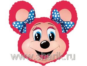 Шар Ф ФИГУРА/7 "Лолли Маус красная"