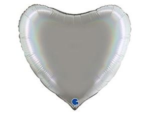 Шар Г Б/РИС СЕРДЦЕ 36" Блеск Platinum Pure