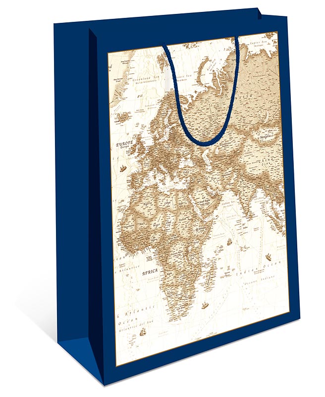 Пакет подарочный "Карта" (ВС)