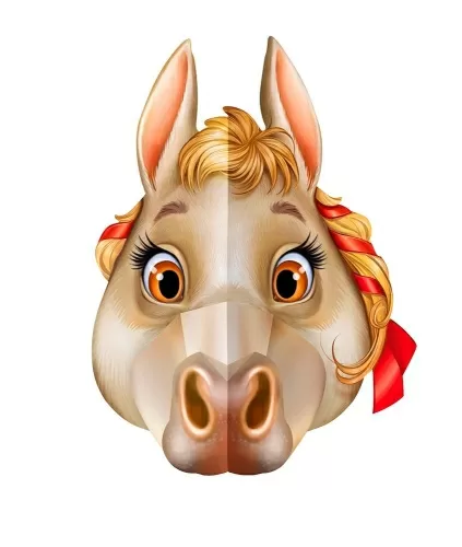 Маска "Лошадь-девочка"