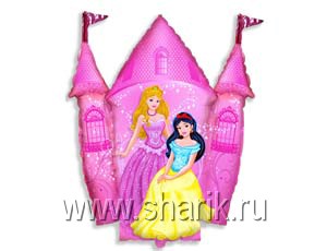 Шар Ф Фигура/11 "Принцессы и Замок" розовый