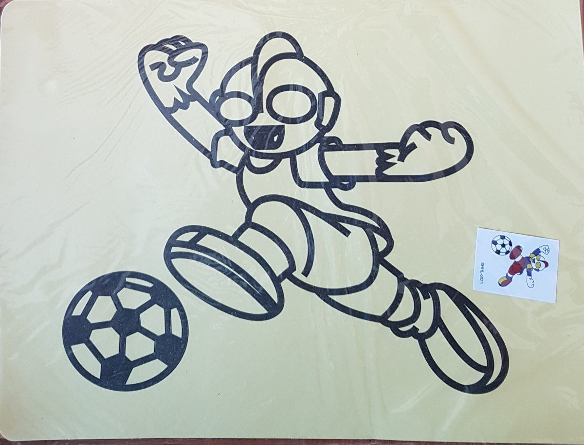 Раскраска песком "Футболист"(Формат А4)