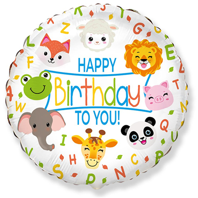 Шар Ф 18" "HB TO YOU Животные" Шар Ф 18" "HB TO YOU Животные"