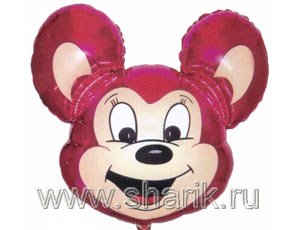 Шар Ф ФИГУРА /8 "Майти Маус малиновый"