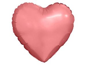 Шар Р Б/РИС СЕРДЦЕ 9" Кармин