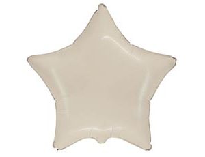 Шар Ф Б/РИС 18" ЗВЕЗДА Сатин Cream