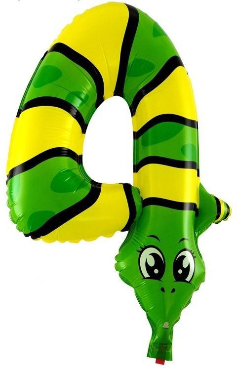 Шар Цифра "4"  "Змея" (16")