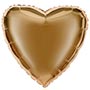 Шар Ф Б/РИС 18" СЕРДЦЕ Металлик Bright Gold