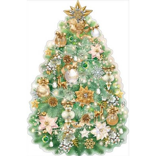 Плакат вырубной новогодний "Новогодняя елка"