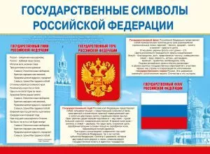 Плакат "Государственные символы РФ" Формат А2