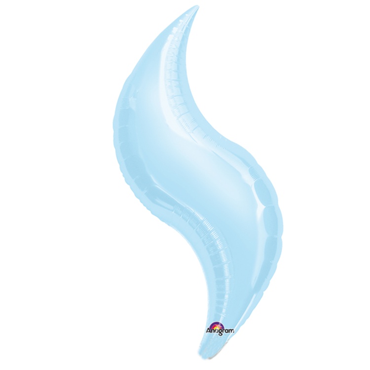 Шар А Б/РИС ЗИГЗАГ 28" Пастель Blue