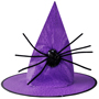 Шляпа ведьмы "Паук" фиолетовая 38 см