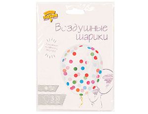 Набор шаров конфетти круги асс тишью 3 шт